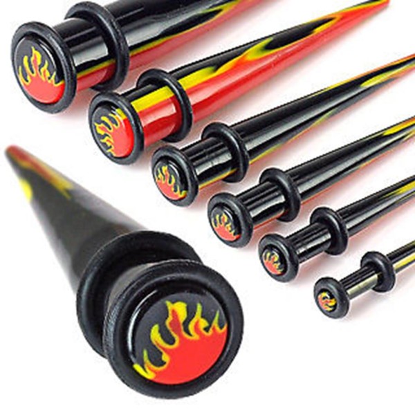 Expander Taper Dehnstab Acryl FLAME 3-10mm