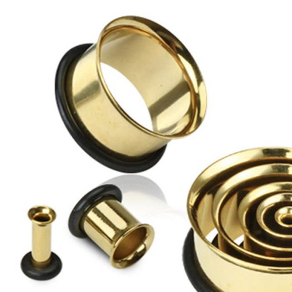 Single Flare Tunnel Plug Taper gold 2-25mm Ohr