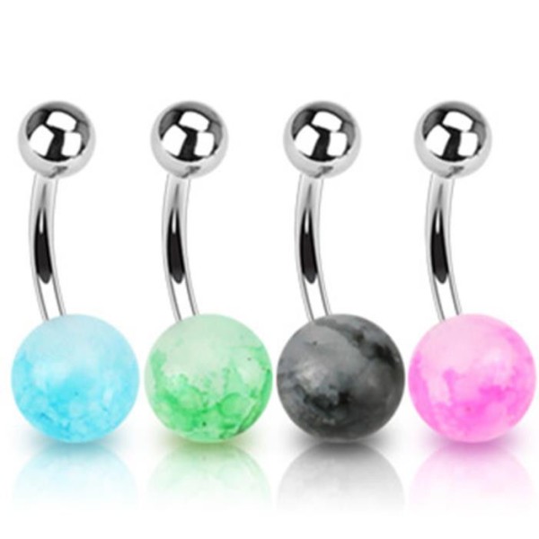 Bauchnabelpiercing Fauxglanz 4 Farben oder Set