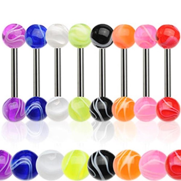 Titan Zungen Piercing Ultra "Wave Ball" Must Have